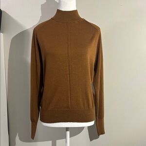 Time and Tru Rich Brown Turtleneck Sweater